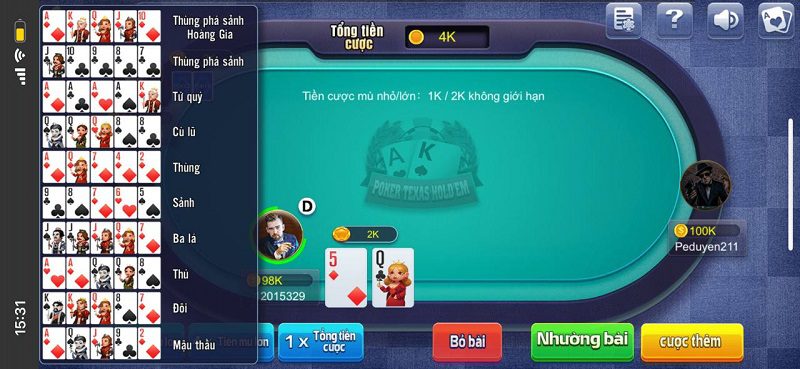 68 Game Bài Porker Texsa Hold Em 2