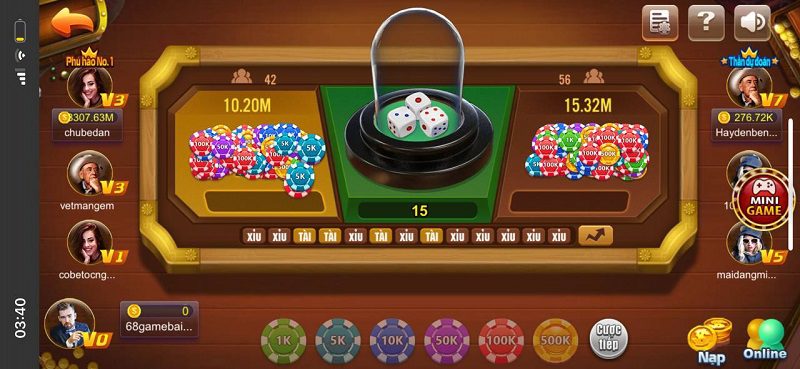 Game tài xỉu uy tín 68 game bài có giao diện cực đẹp