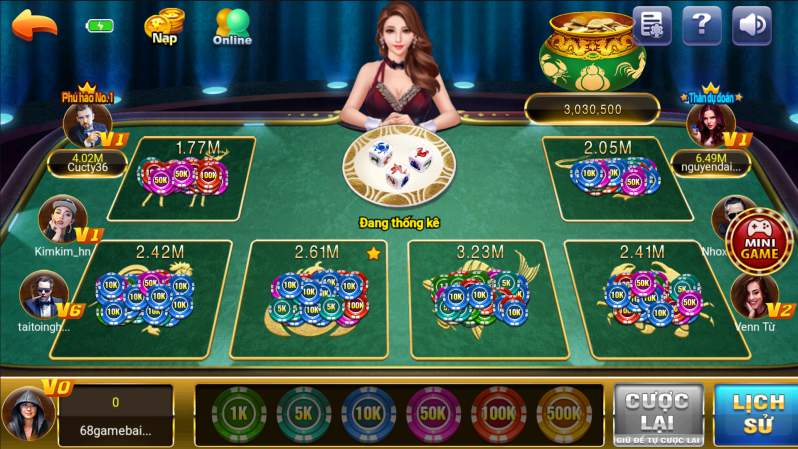 Bầu cua tôm cá tại 68gamebai là tựa game cực kỳ hấp dẫn