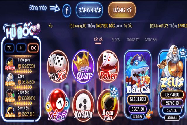 Trò chơi và ưu đãi tại cổng game Boc88 Club