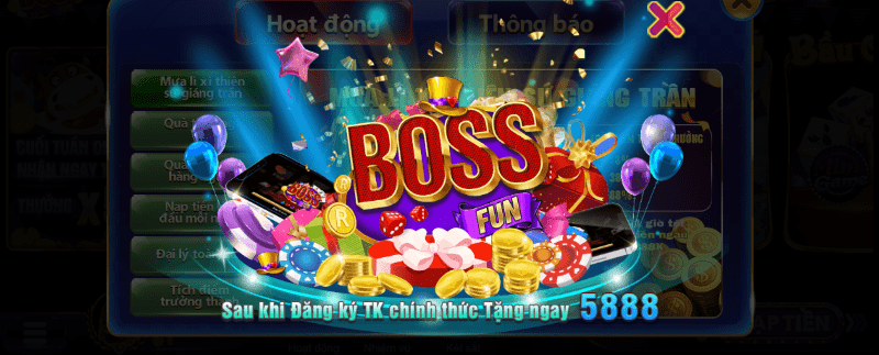 Những ưu điểm có tại cổng game Boss Fun