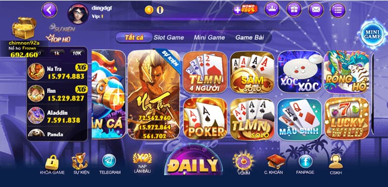 Các tựa game nổi tiếng tại kingclub