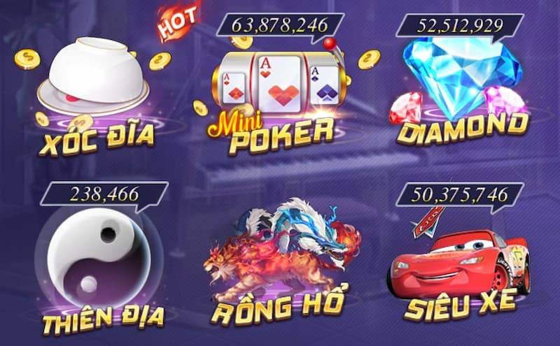 Game bài đa dạng thể loại tại sanvip