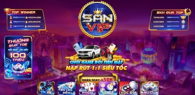 Ưu điểm khi tham gia chơi tại Sanvip Club