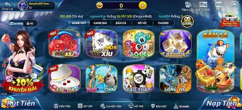 Game bài siêu đa dạng tại Sonson Club