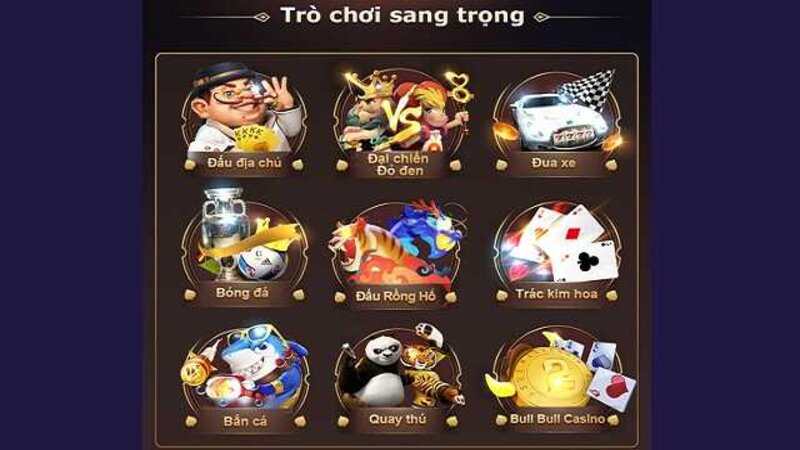 Các trò chơi tại cổng game vi68 club