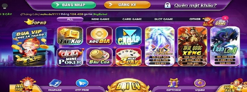 Kho game có tại vin68 club