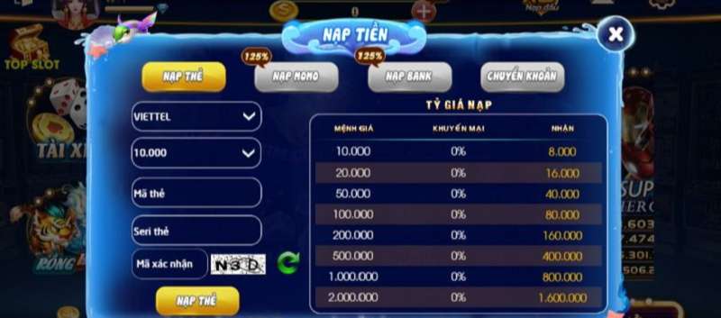 Cách nạp tiền siêu đơn giản cho cổng game Su88 Club