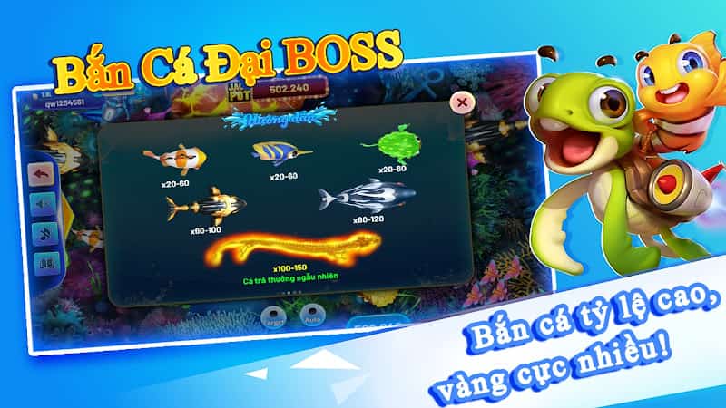 Bắn cá đại boss đổi thưởng