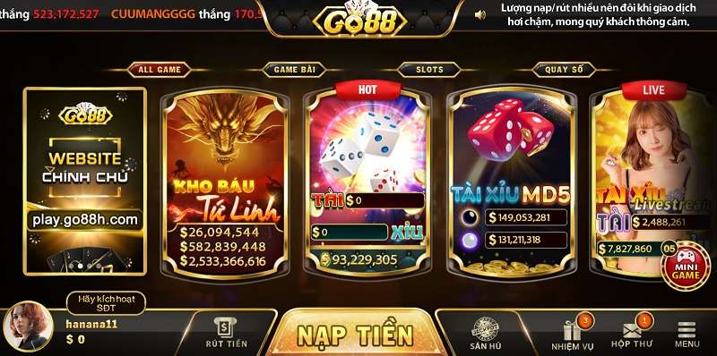 Go88 - Game bài đổi thưởng đỉnh cao 2023