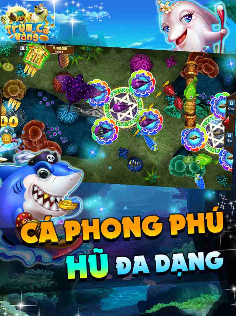 Ưu điểm của cổng game Trùm Cá Vàng