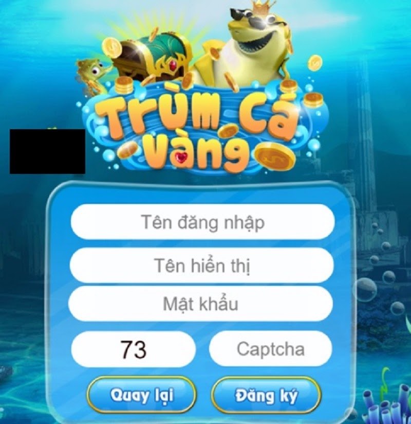 Hướng dẫn cách đăng ký game Trùm Cá Vàng