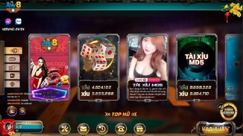 Game bài đổi thưởng hấp dẫn nhất tại Aw8 vip