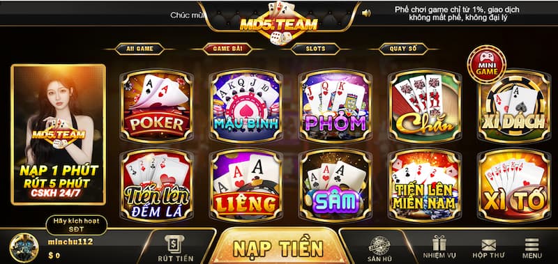 Lưu ý khi quay poker MD5 trúng lớn