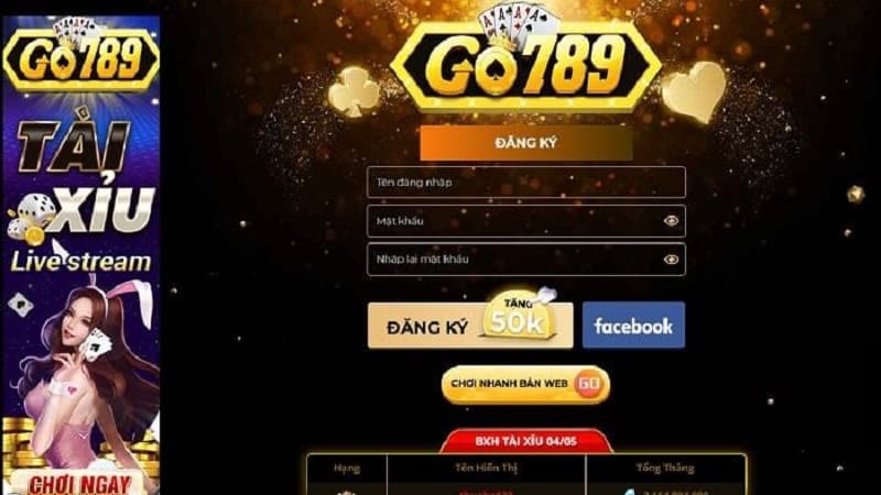 Các bước đăng ký Go789