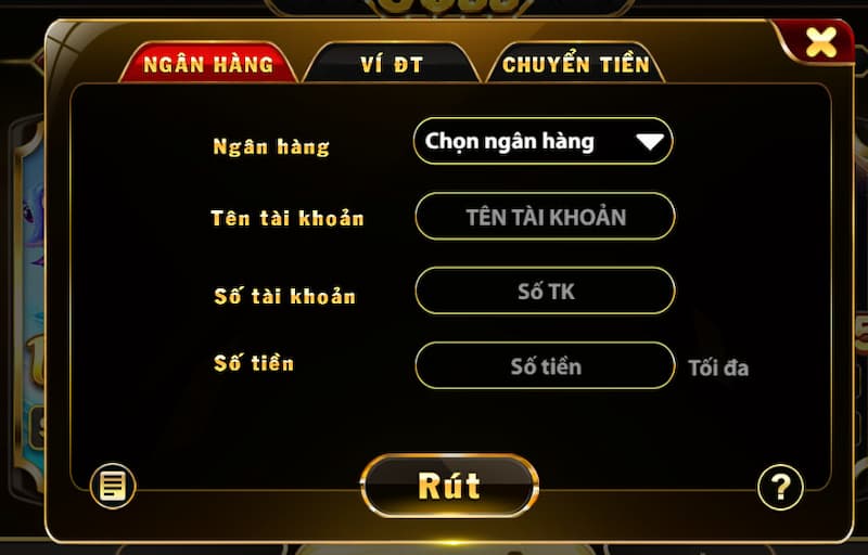 Các bước rút tiền ở Go88 Club