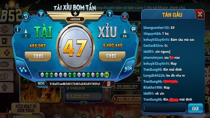 Cổng game tài xỉu online - B52