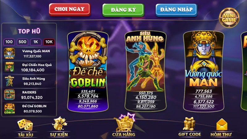 Danh mục game hot và được yêu thích nhất tại Manvip