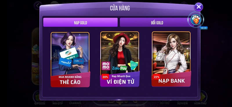 Hướng dẫn các bước nạp tiền vào acc game nổ hũ