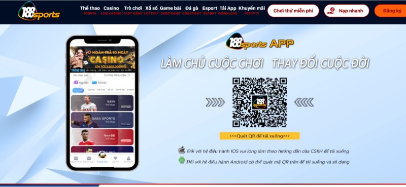 Hướng dẫn cách tải app 188S dành cho cả hai hệ điều hành